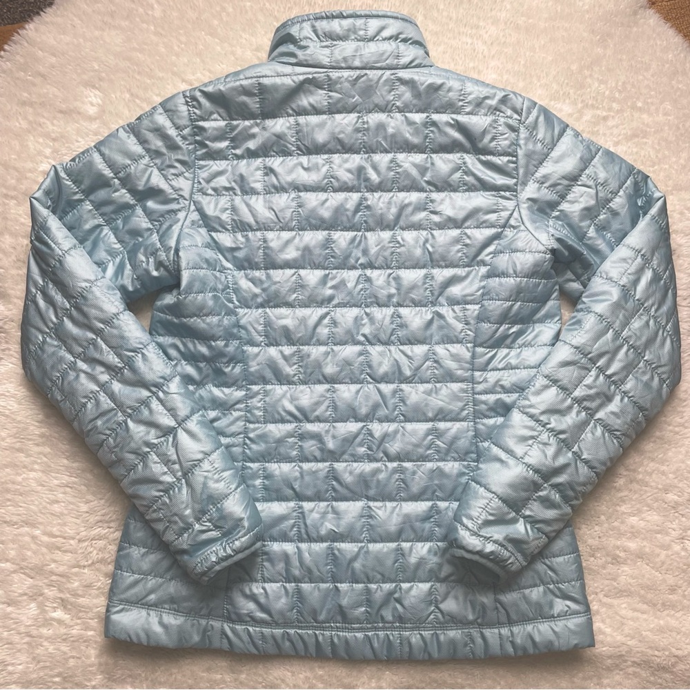 Patagonia nano puff icy baby blue primaloft quilted puffer jacket